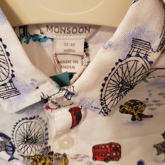 Monsoon shirt with London sights - Picture 2 of 6